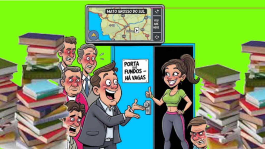 Chefe convidou jovem para fazer concurso em MS e constrangeu presentes (Ilustração sobre arte, Gemini)