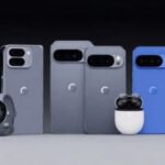Modelos da linha Pixel 10 e acessórios