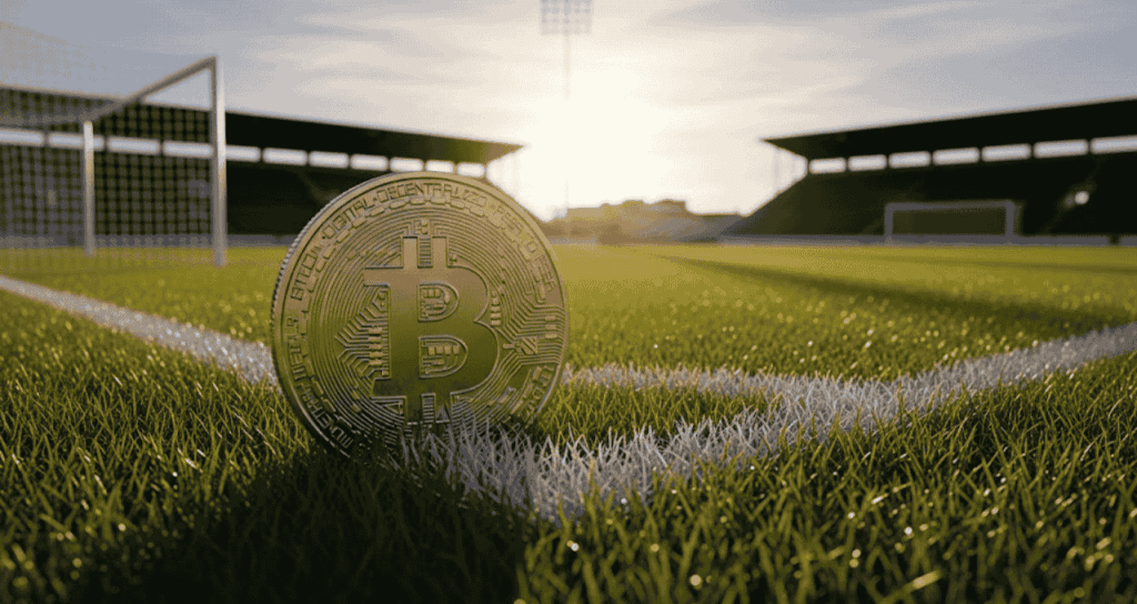 Bitcoin (BTC) em campo (Imagem Gemini Pro)