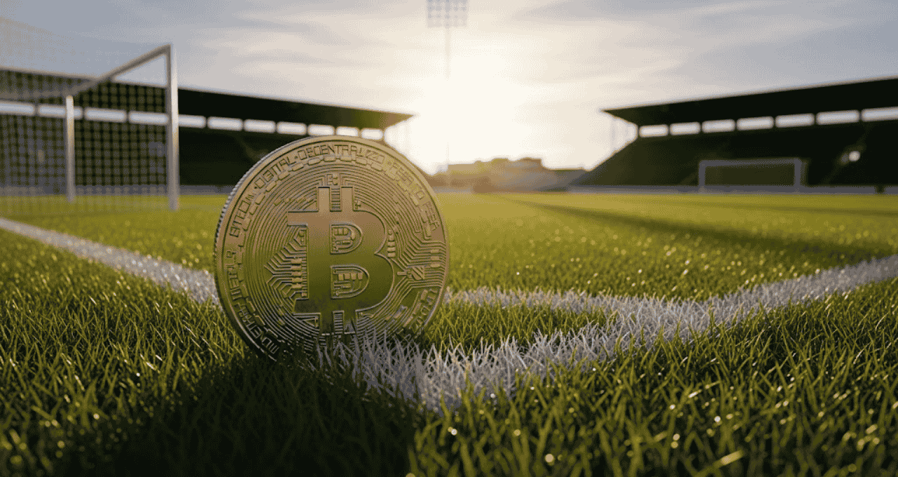 Bitcoin (BTC) em campo (Imagem Gemini Pro)