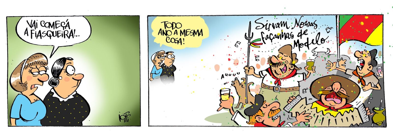 Tirinha por Iotti