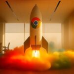 Google Chrome em foguetão