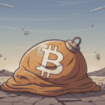 Bitcoin (BTC) frustra expectativas no mês. (Imagem Gemini Pro)