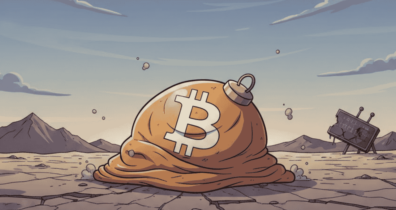 Bitcoin (BTC) frustra expectativas no mês. (Imagem Gemini Pro)
