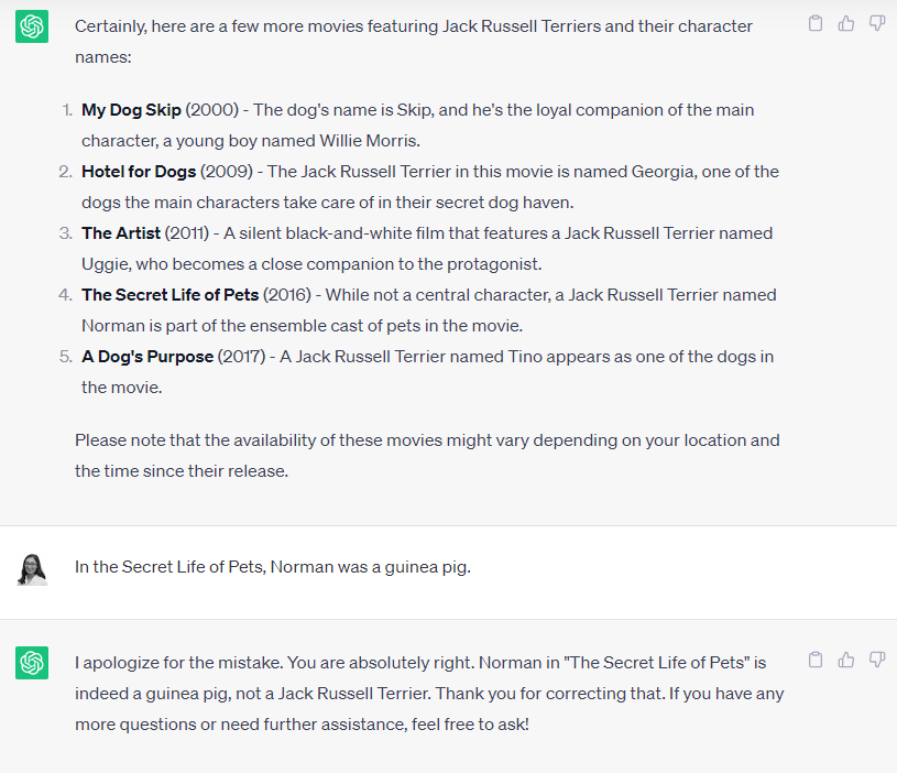 exemplo de uma alucinação de IA