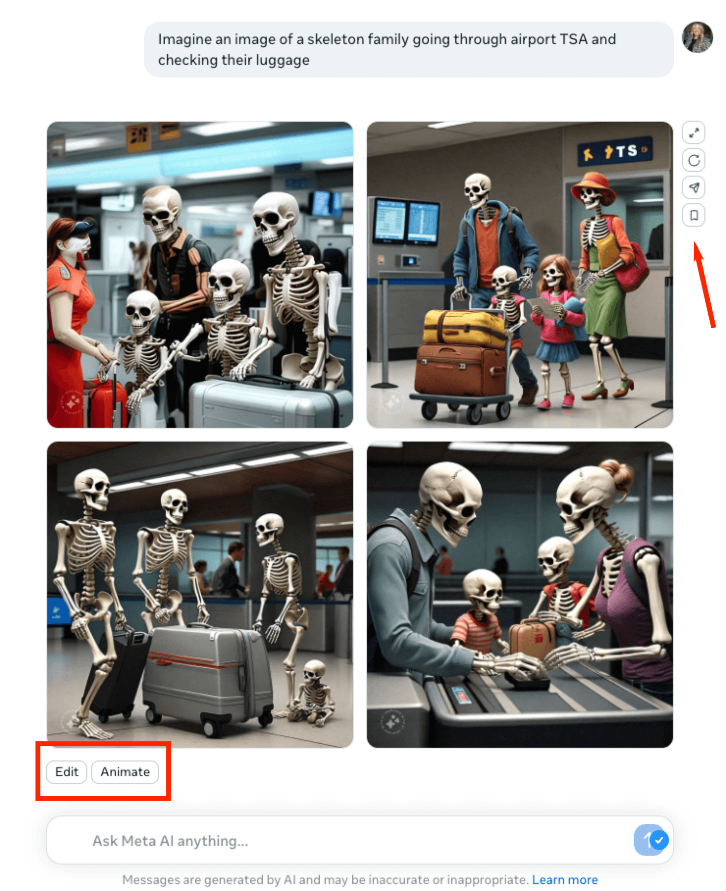 edição de imagem em meta ai