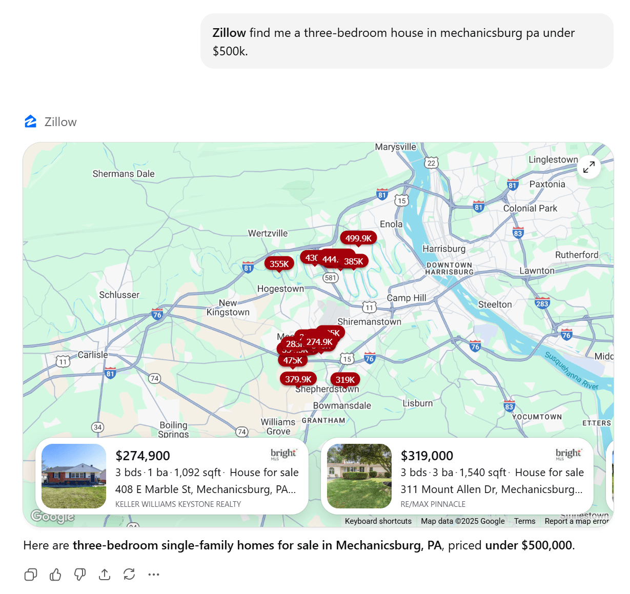 exemplo zillow de aplicativos chatgpt