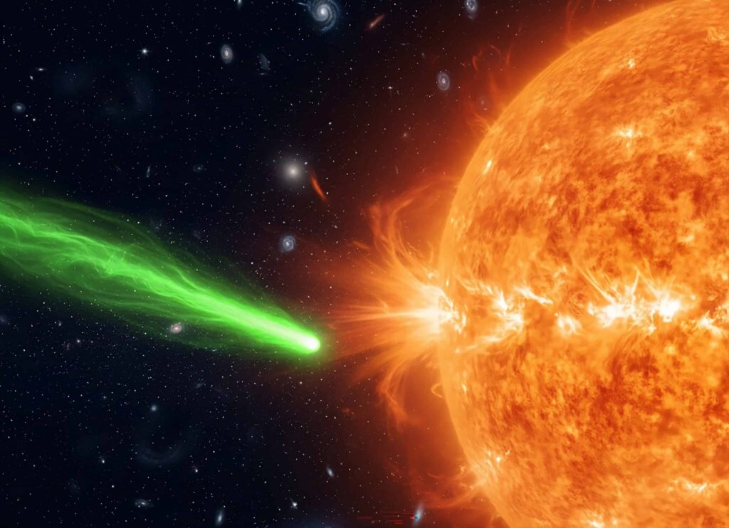 Cometa 3I/ATLAS visível no céu e chuva de meteoros