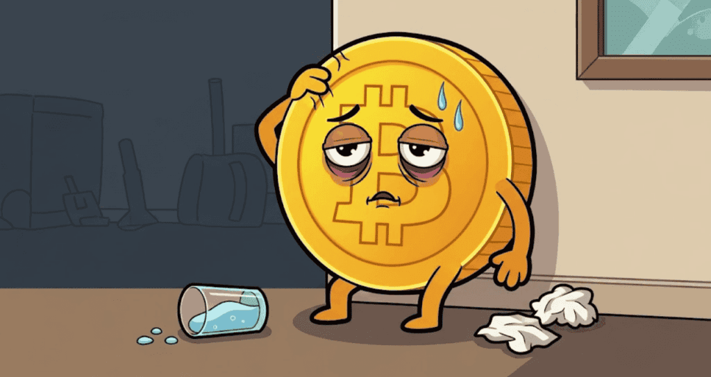 Bitcoin (BTC) de ressaca após as máximas históricas. (Imagem Gemini Pro)