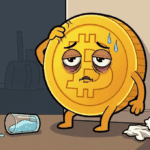 Bitcoin (BTC) de ressaca após as máximas históricas. (Imagem Gemini Pro)