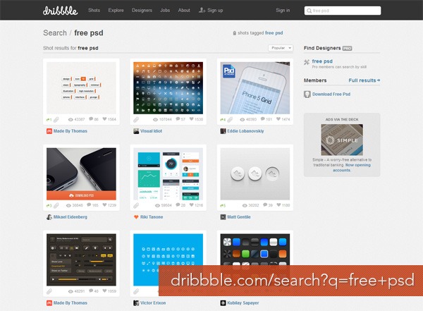 Drible: PSDs grátis