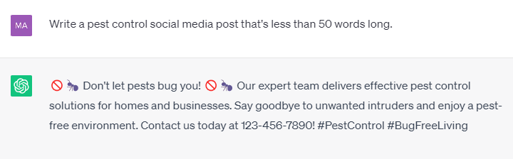 ai prompt com limite de palavras