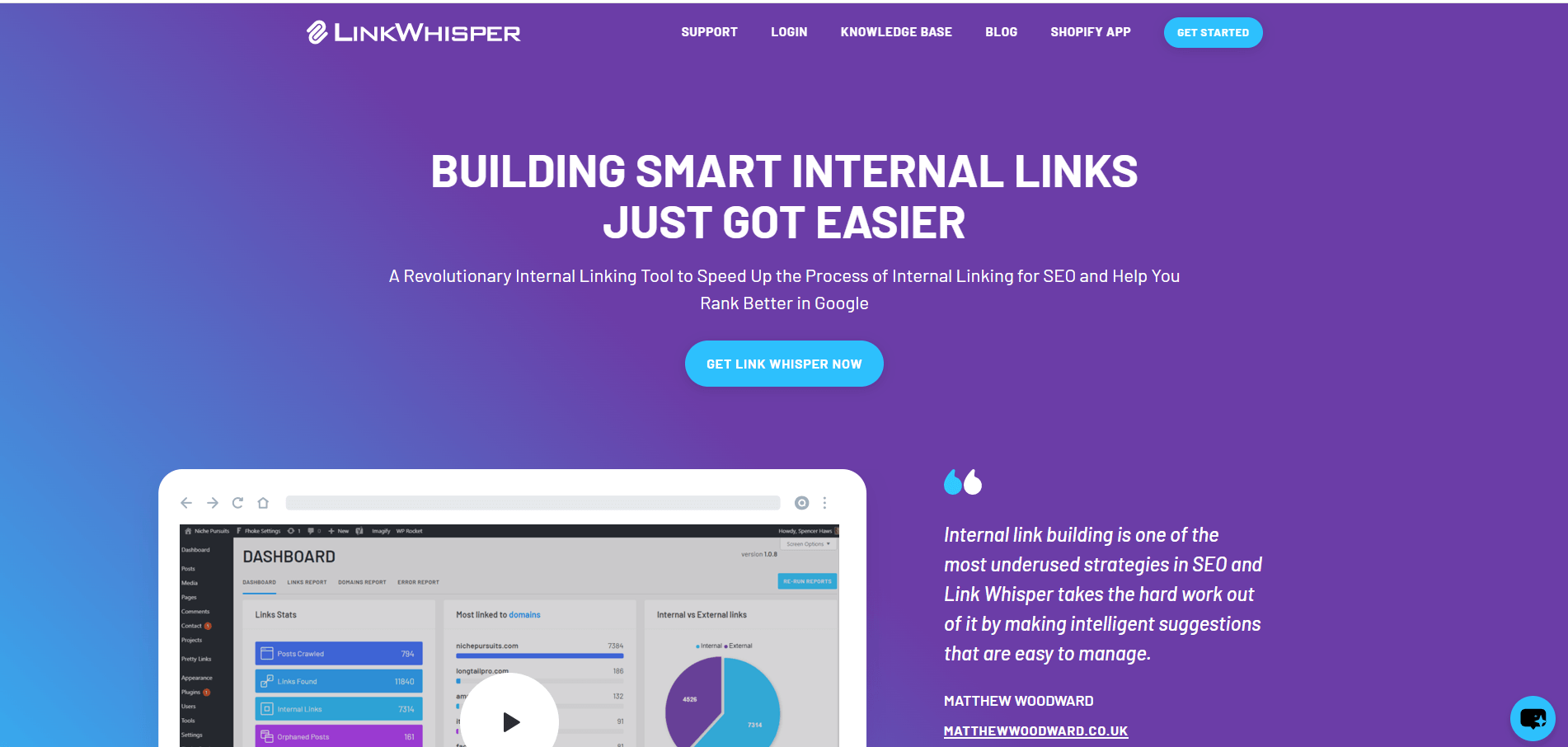 Sussurro de link AI WordPress