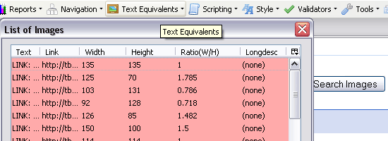 Extensão de acessibilidade do Firefox - captura de tela.