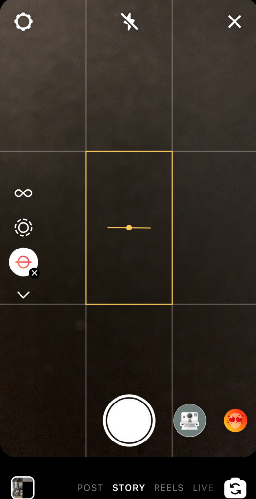 Exemplo de recurso de nivelamento no Instagram