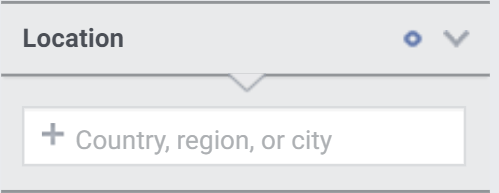 Filtrar locais por meio do Facebook Insights