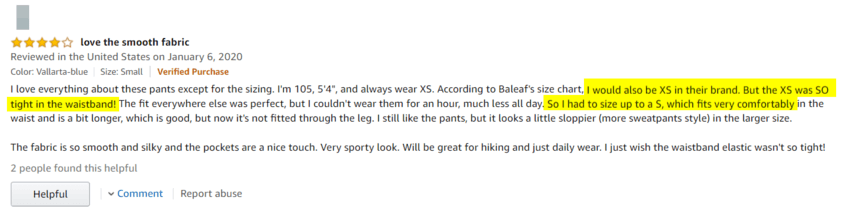 Revisão da Amazon para dimensionamento