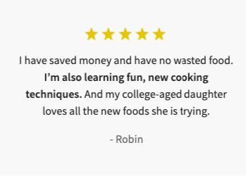 Depoimento de um cliente da Hello Fresh explicando por que gostou do produto