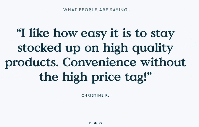 Depoimentos da Grove em seu site