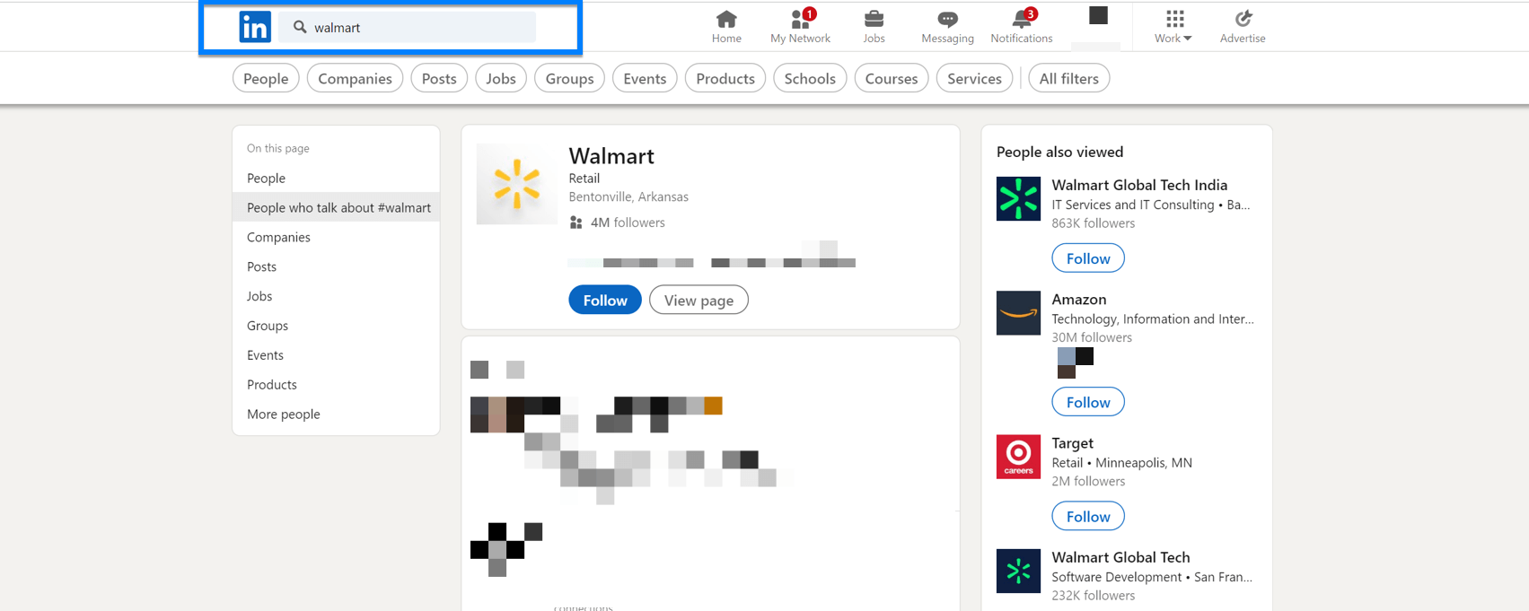 LinkedIn procure por nome