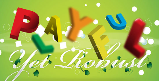 Vamos fazer um design de letras 3D divertido, mas robusto - visualização.
