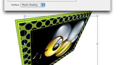 Efeitos 3D no Illustrator CS - visualização.