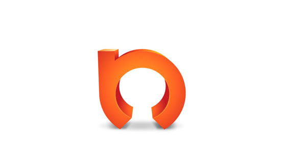 Tutorial de logotipo 3D - visualização.