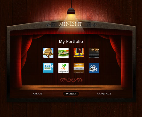 26 03 portfólio de minisites vcard