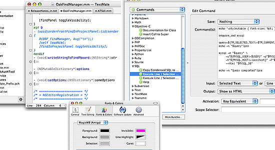 TextMate - captura de tela.