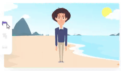 Criando um personagem de praia no Animaker