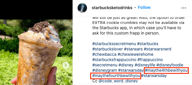 Postagem de Star Wars em 4 de maio, esteja com você