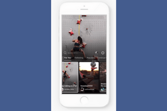 Um exemplo de interface IGTV no Instagram