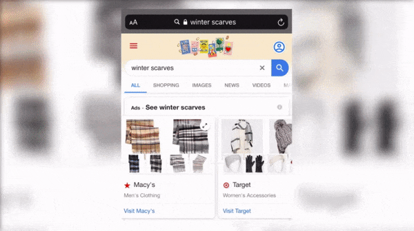 Anúncios do Google Shopping para 