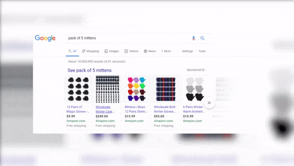 Anúncios do Google Shopping para 