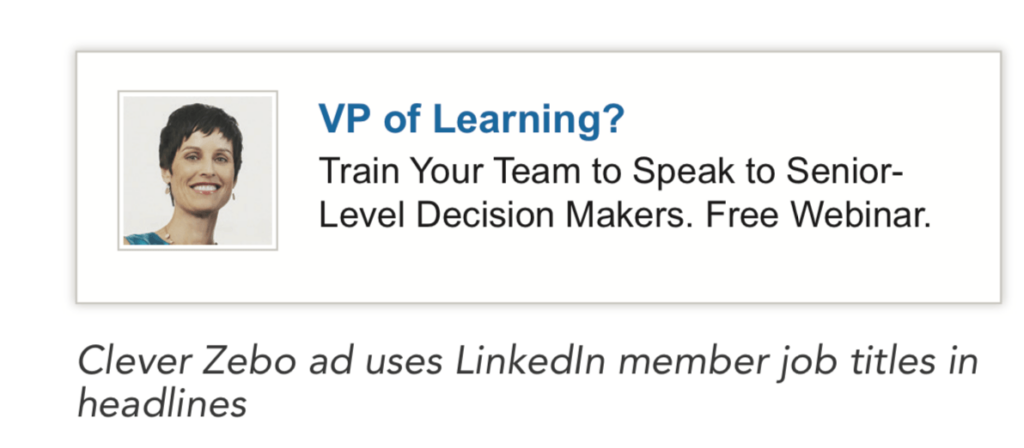 exemplo de anúncio de texto do LinkedIn 1024x448