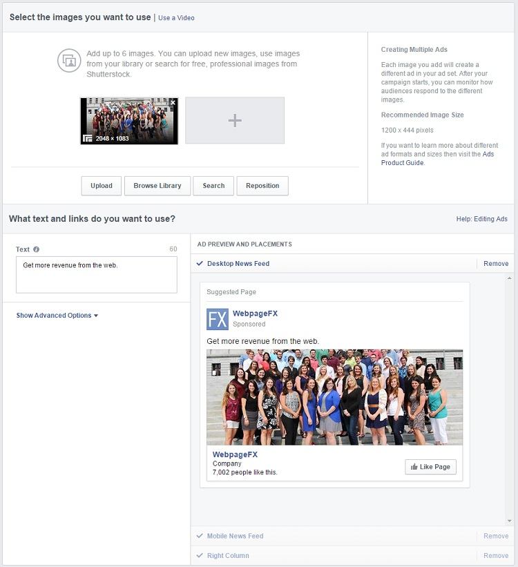 criar anúncios no Facebook