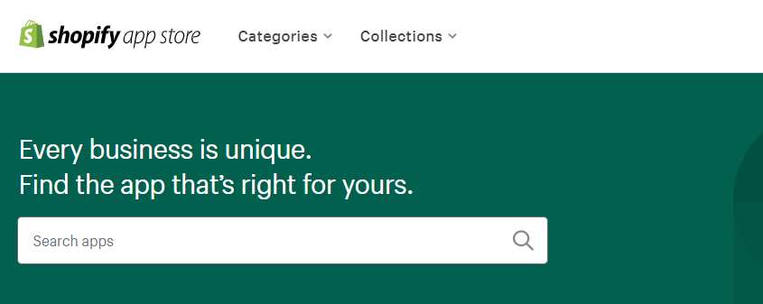 Site de aplicativos do Shopify