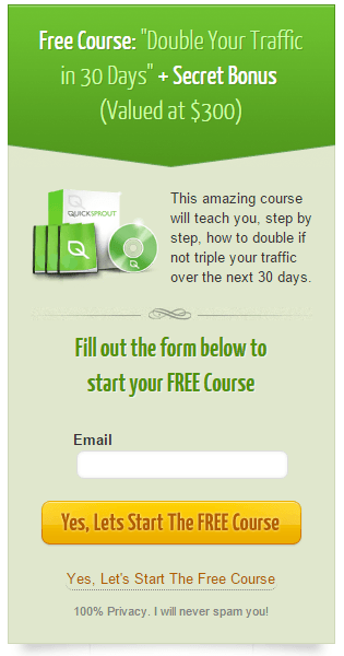 call to action do quicksprout