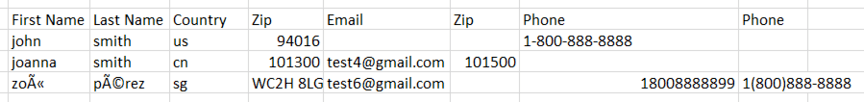 informações do cliente em planilha excel