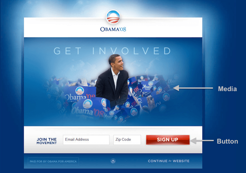 original da campanha de obama página inicial original da campanha de obama