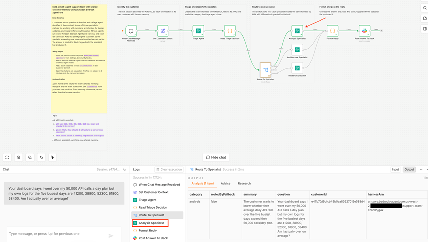 Build multi-agent teams that remember every customer with Amazon Bedrock AgentCore – n8n Blog 5 Build multi-agent teams that remember every customer with Amazon Bedrock AgentCore – n8n Blog