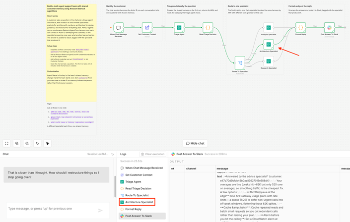 Build multi-agent teams that remember every customer with Amazon Bedrock AgentCore – n8n Blog 7 Build multi-agent teams that remember every customer with Amazon Bedrock AgentCore – n8n Blog